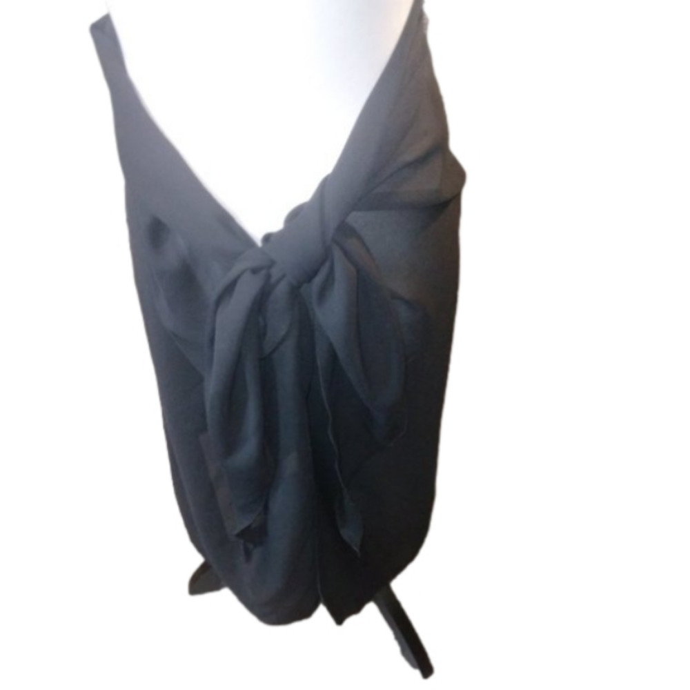 Dotti Sheer Black Wrap Around Bathing Suit Coverup